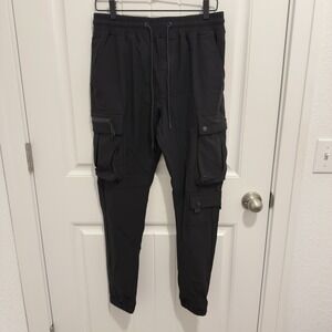 Public Supply NYC Mens Cargo Jogger Athletic Type Pants Black Size Small